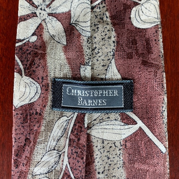 Christopher Barnes 100% Silk Tie - Picture 2 of 4